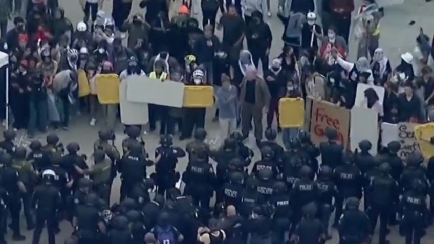 Policías desmantelan campamento de manifestantes en Universidad de Irvine, California