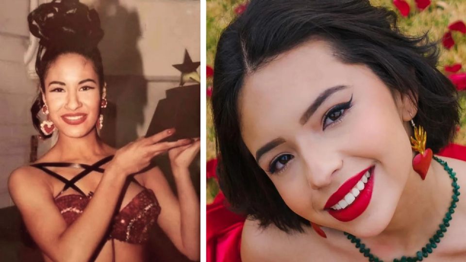 La hija de Pepe Aguilar usó un look moderno de top y vaqueros.