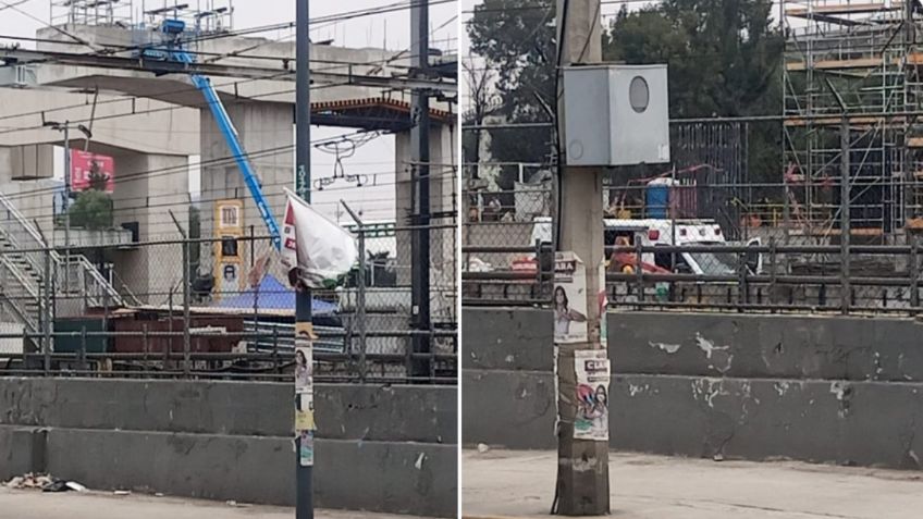 Muere trabajador mientras realizaba obras del trolebús elevado en la alcaldía Iztapalapa