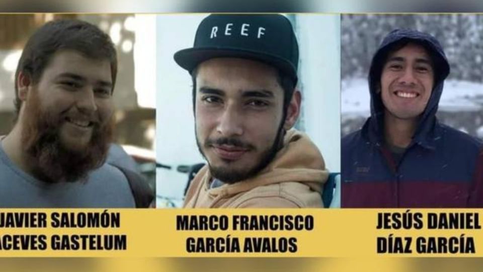 Fichas de búsqueda de estudiantes de cine desaparecidos en Jalisco