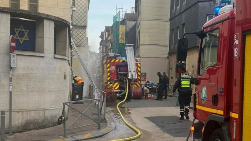 Hombre que intentó incendiar una sinagoga es baleado por la Policía francesa