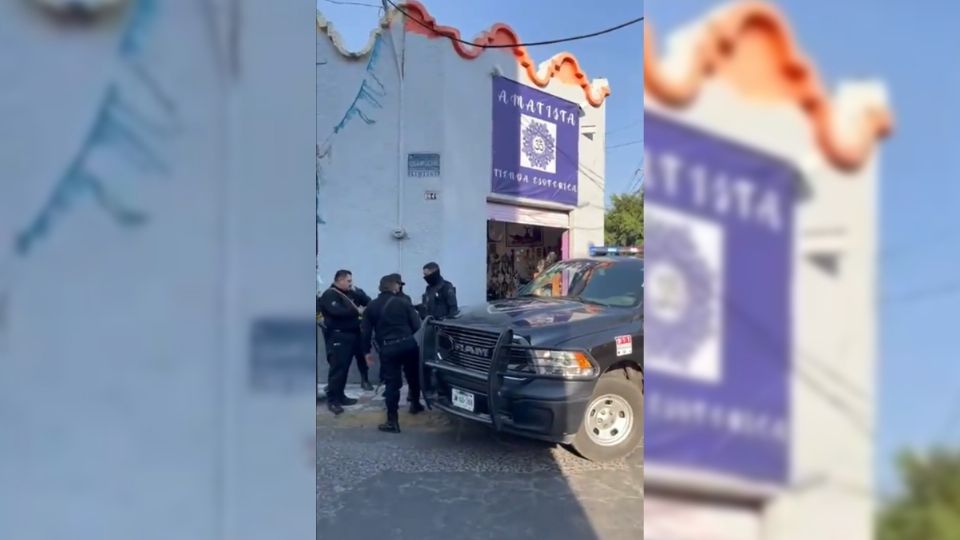 Agentes de la Policía Estatal realizaron el triste hallazgo en la tienda esotérica Amatista.