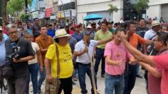 Integrantes del SNTE y CNTE agreden a participantes de 'Marea Rosa' en Chiapas