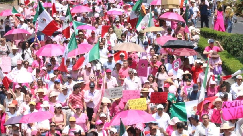 Congrega Marcha Rosa a más de mil 500 personas en Cancún