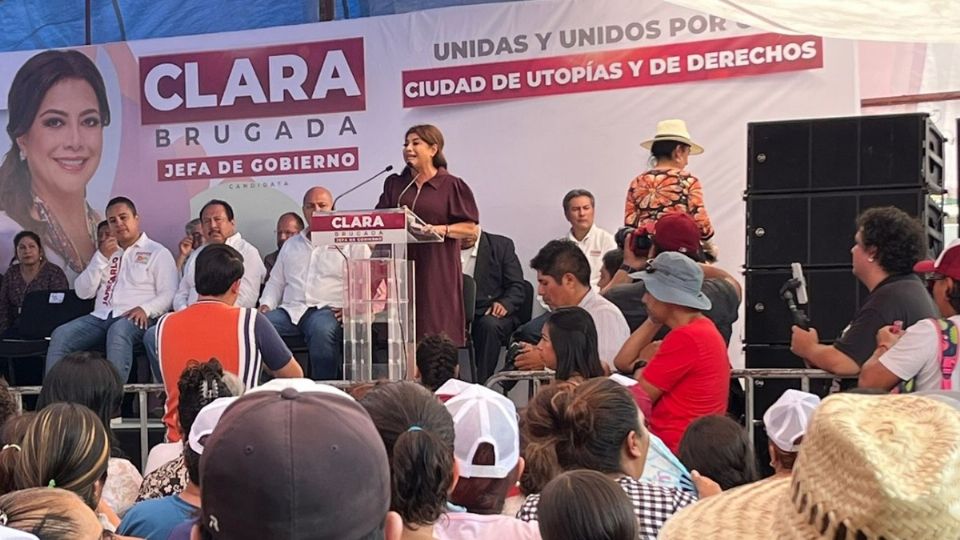 Al evento también asistió el candidato a la alcaldía de Gustavo A Madero, Janecarlo Lozano, y el candidato a diputado federal, Guillermo Rendón.