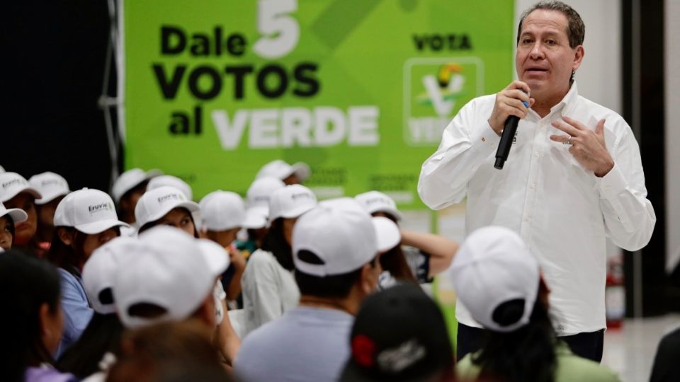 Ante simpatizantes Ávila Villegas pidió que el 2 de junio las 5 boletas electorales sean marcadas para el Partido Verde.