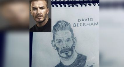 ¿David Beckham o Don Ramón?, este raro dibujo viral está dividiendo el internet