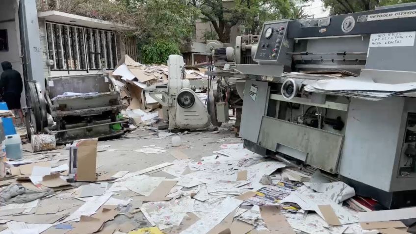 Intento de desalojo en imprenta de Iztacalco termina en riña y deja a un hombre con quemaduras