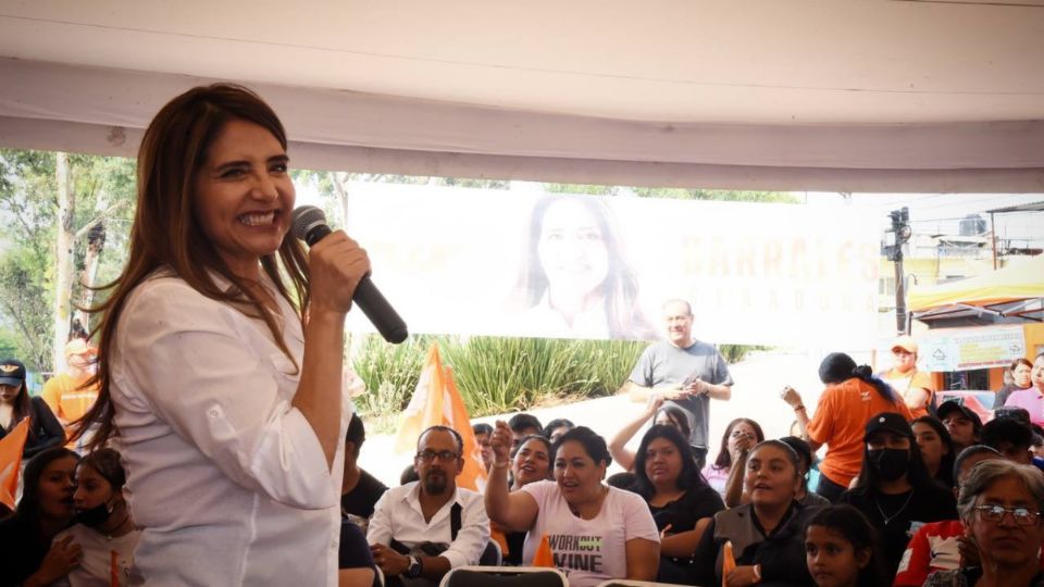 Alejandra Barrales, candidata al Senado de la República por Movimiento Ciudadano.