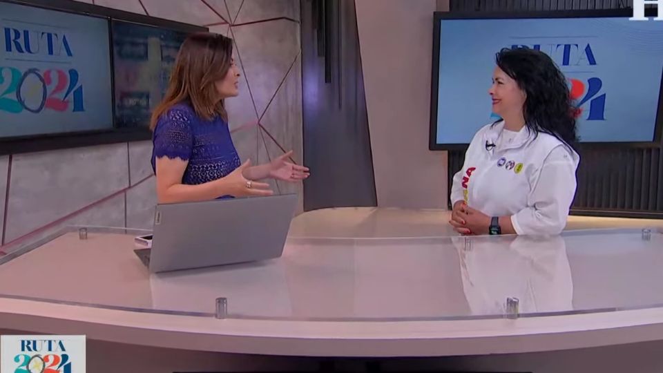 Margarita Saldaña, candidata en Azcapotzalco, en entrevista con Lupita Juárez.