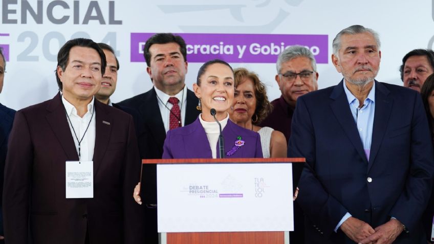 Mario Delgado celebra triunfo de Claudia Sheinbaum en último debate presidencial