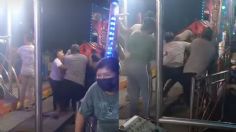 Pelea a golpes en juego mecánico mancha la Feria de Escárcega en Campeche