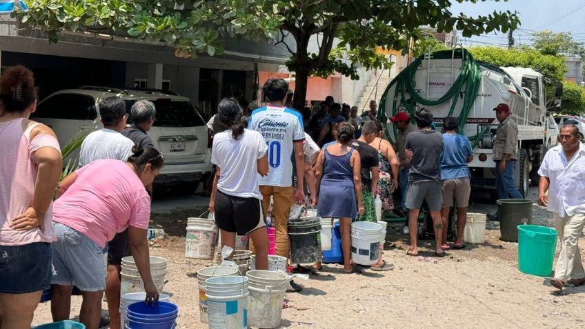 Desesperación lleva a los habitantes a robar agua en Tampico