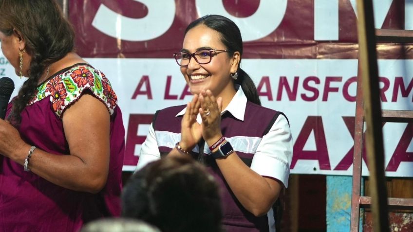 Lizett Arroyo vocera de Morena en Oaxaca, asegura que Claudia Sheinbaum ganó los tres debates presidenciales