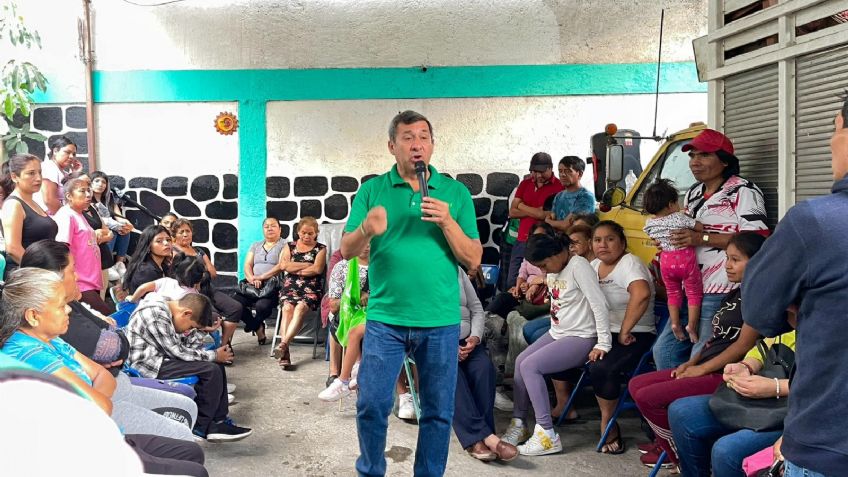 Arturo Solano candidato a la presidencia del Partido Verde, plantea su estrategia de seguridad en Atlixco