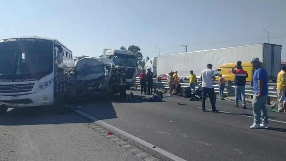 Carambola en la autopista Puebla-Orizaba