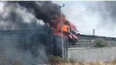 VIDEO: explota tráiler en carretera de Texcoco tras accidente, chofer muere calcinado