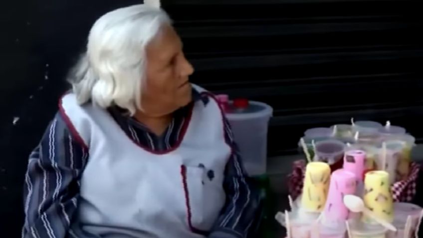 Calor derrite el puesto de gelatinas de Marina, una señora de casi 80 años que ahora pide la ayuda de la gente