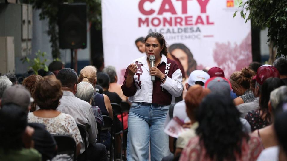 Caty Monreal, candidata de Morena para gobernar la alcaldía Cuauhtémoc.