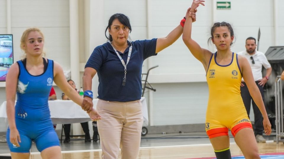 Tigres de lucha universitaria abrió a tambor batiente la disciplina en la Universiada Nacional 2024 con nueve metales en combates.