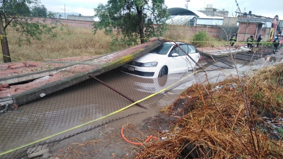 Los hechos en el Estado de México provocaron la caída de árboles y la de una barda.