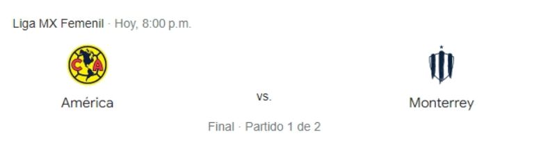 america vs monterrey final femenil