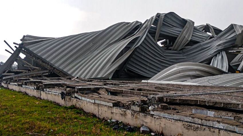 VIDEOS: momento exacto en el que inició el tornado que dejó dos muertos en Toluca