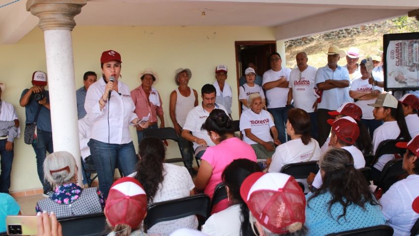 Simey Olvera ya recorrió los 84 municipios de Hidalgo