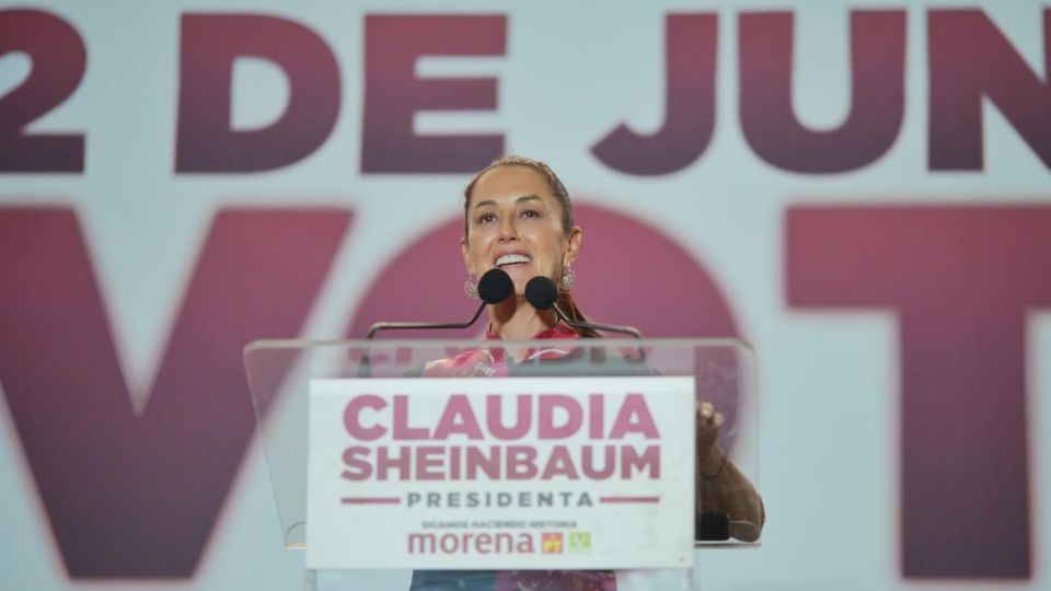 Claudia Sheinbaum, candidata presidencial por la coalición “Sigamos Haciendo Historia”.