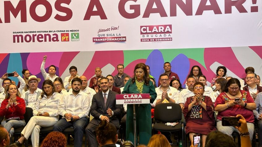 Clara Brugada anuncia que Morena va por tres millones de votos en CDMX