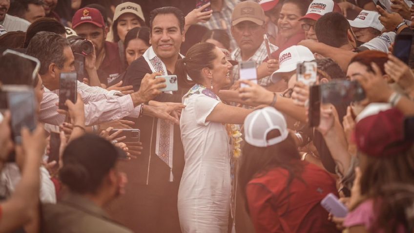 En una semana Claudia Sheinbaum recorrió 10 municipios y juntó a más de 300 mil personas