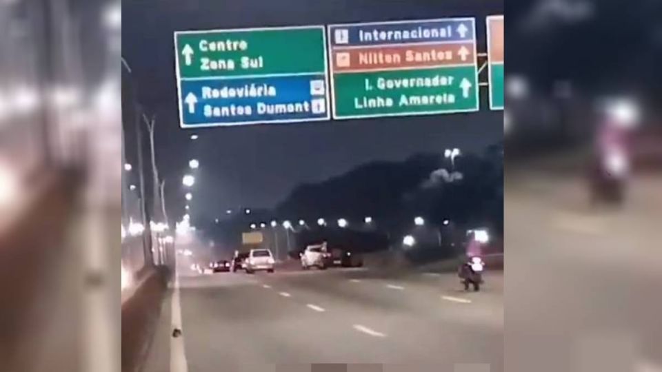 Uno de los ladrones murió en la autopista.