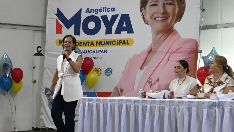 Angélica Moya, candidata a la Presidencia Municipal de Naucalpan.