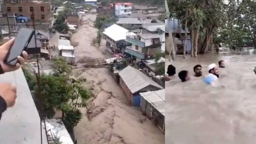 VIDEOS: “apocalipsis” en India y Bangladés, suman 38 muertos tras casas y calles bajo el agua