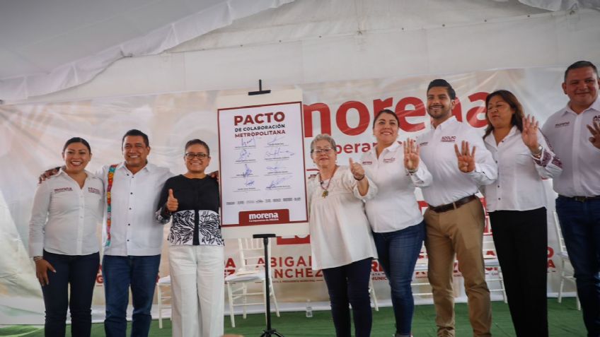 Aleida Alavez firma pacto de colaboración con aspirantes de alcaldías y municipios aledaños a Iztapalapa