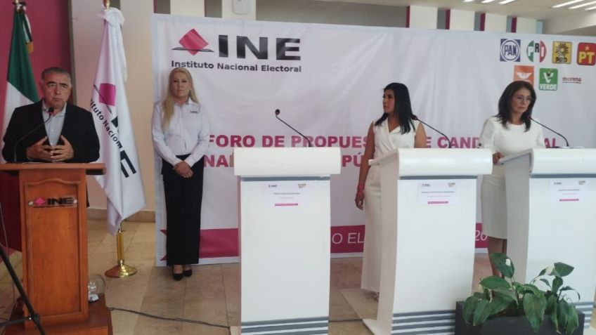 Solo 2 de 5 candidatas al Senado por SLP acuden al debate organizado por el INE