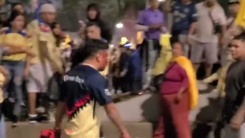 VIDEO: americanistas se pelean entre ellos mismos durante festejos por el bicampeonato en el Ángel de la Independencia