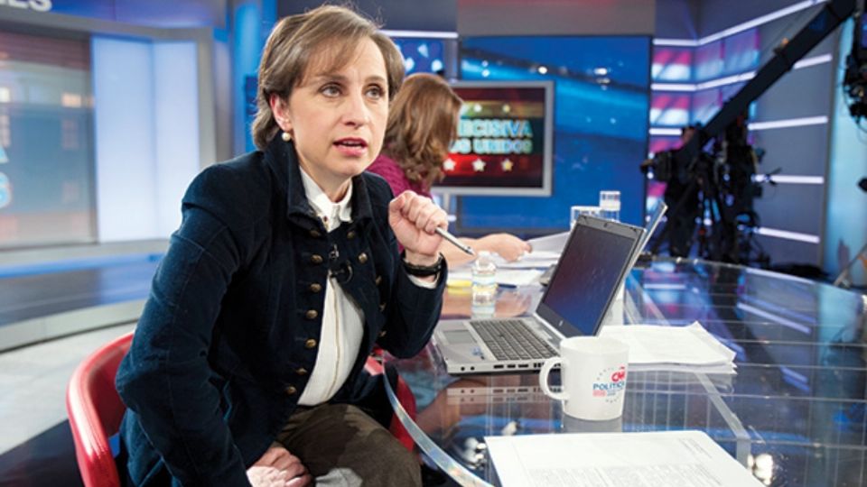 Periodista Carmen Aristegui en su retorno a la radio