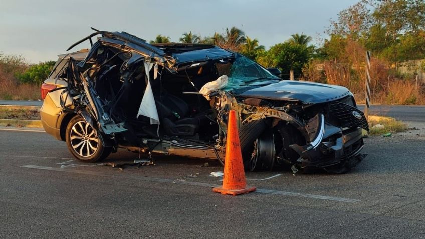 Candidato Joaquín 'Huacho' Díaz Mena sufre fuerte accidente automovilístico 