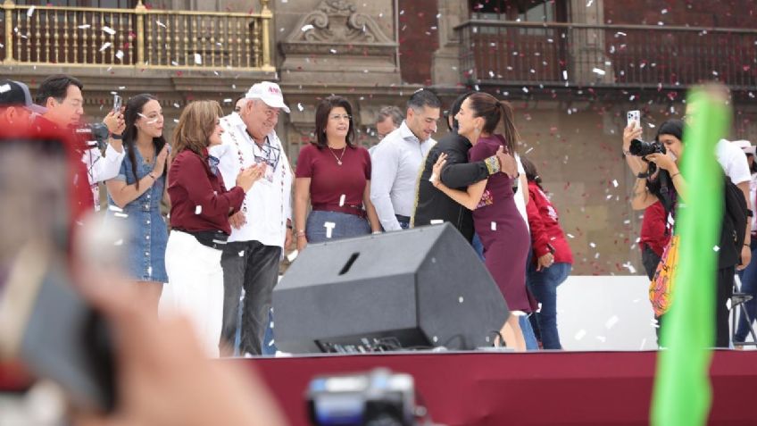 Participa Mariela Gutiérrez en el cierre de campaña de Sheinbaum en el Zócalo