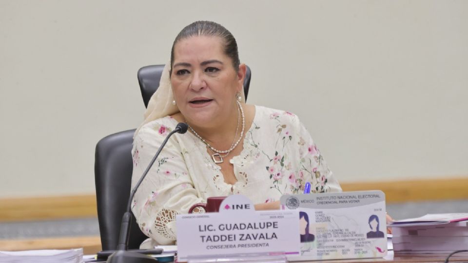 Guadalupe Taddei, consejera presidenta del INE.