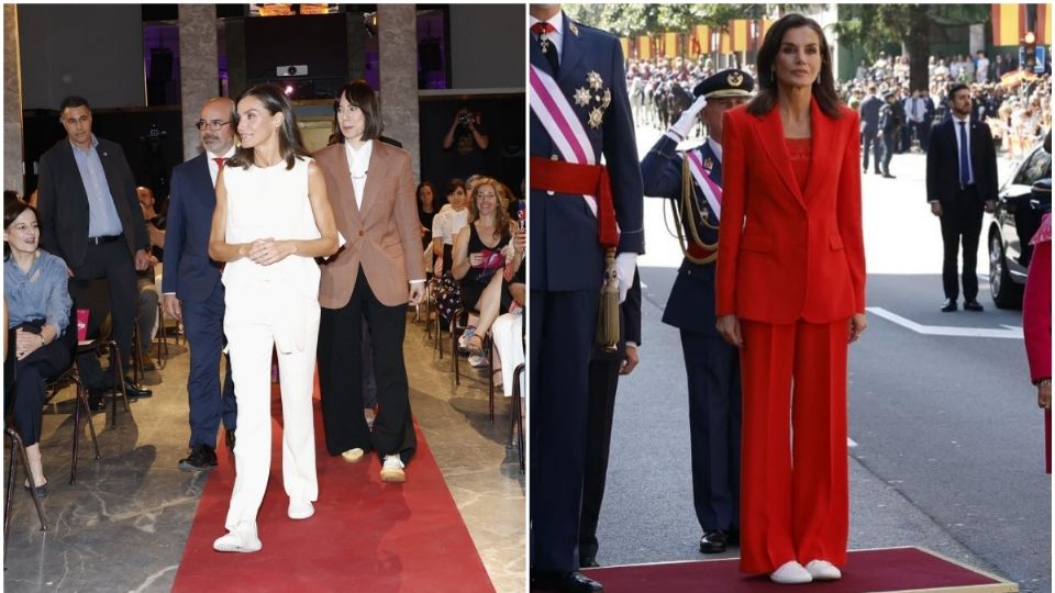 La royal lleva varias semanas usando tenis combinadolos con looks 'working'