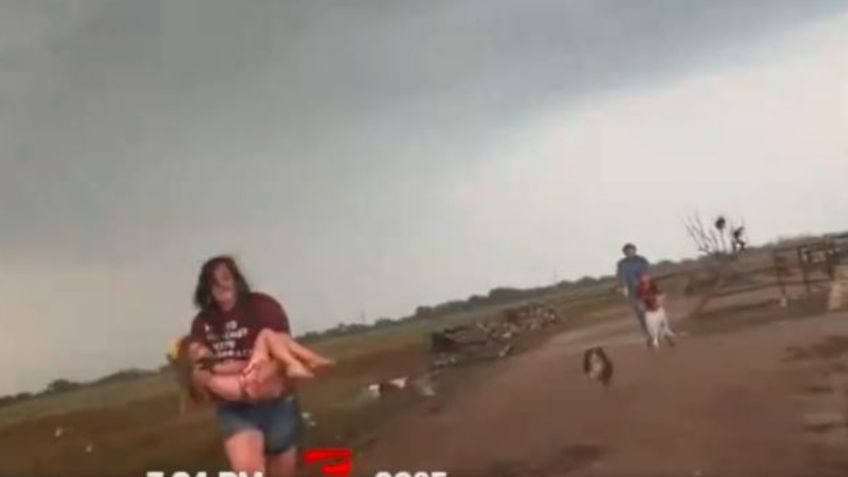 ¡De película! Cazador de tormentas salva a una familia de un tornado que arrasó su casa: VIDEO