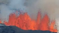 VIDEO | captan el momento exacto de la erupción de un volcán en Islandia