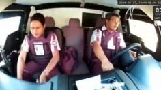 VIDEO: por rebasar en curva, motociclista choca contra autobús en Veracruz