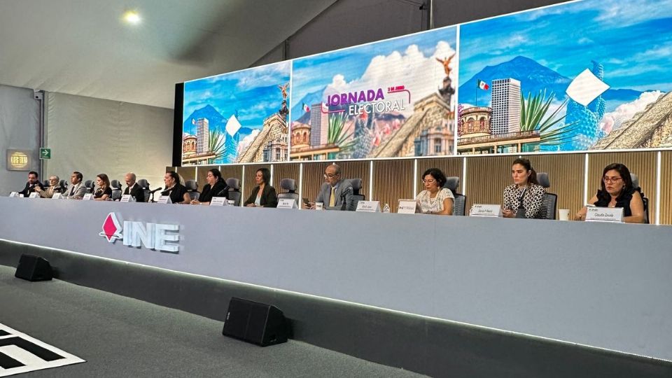 Inauguración de la macrosala de prensa del INE, para la jornada electoral de este 2 de junio.