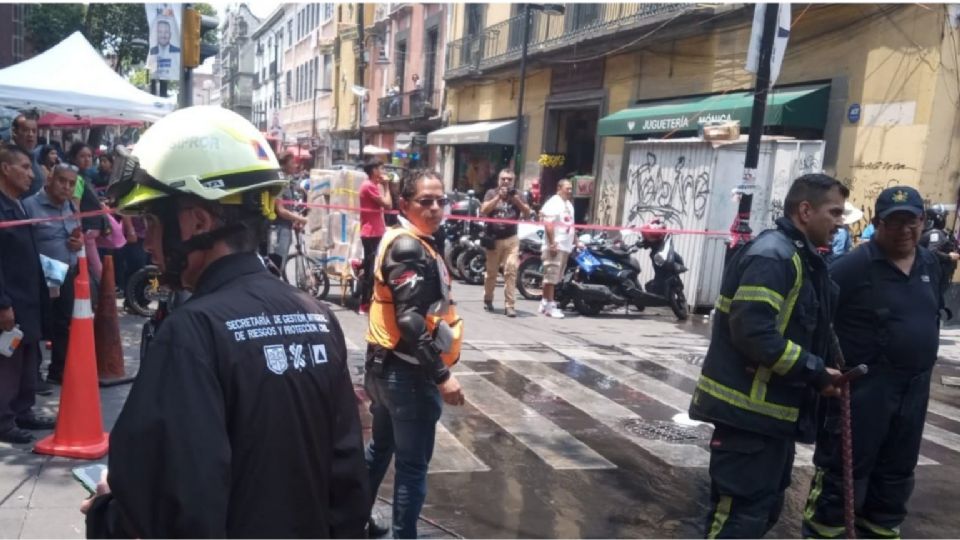 En la zona siguen laborando los vulcanos capitalinos