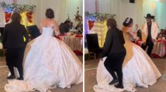 Novia es atacada por su tía en plena boda y le arruinan el vestido | VIDEO