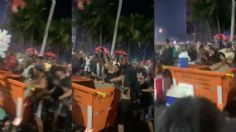 Quiso robar en el concierto de Madonna y acabó en un bote de basura: VIDEO