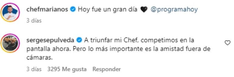 chef mariano programa hoy sergio sepulveda